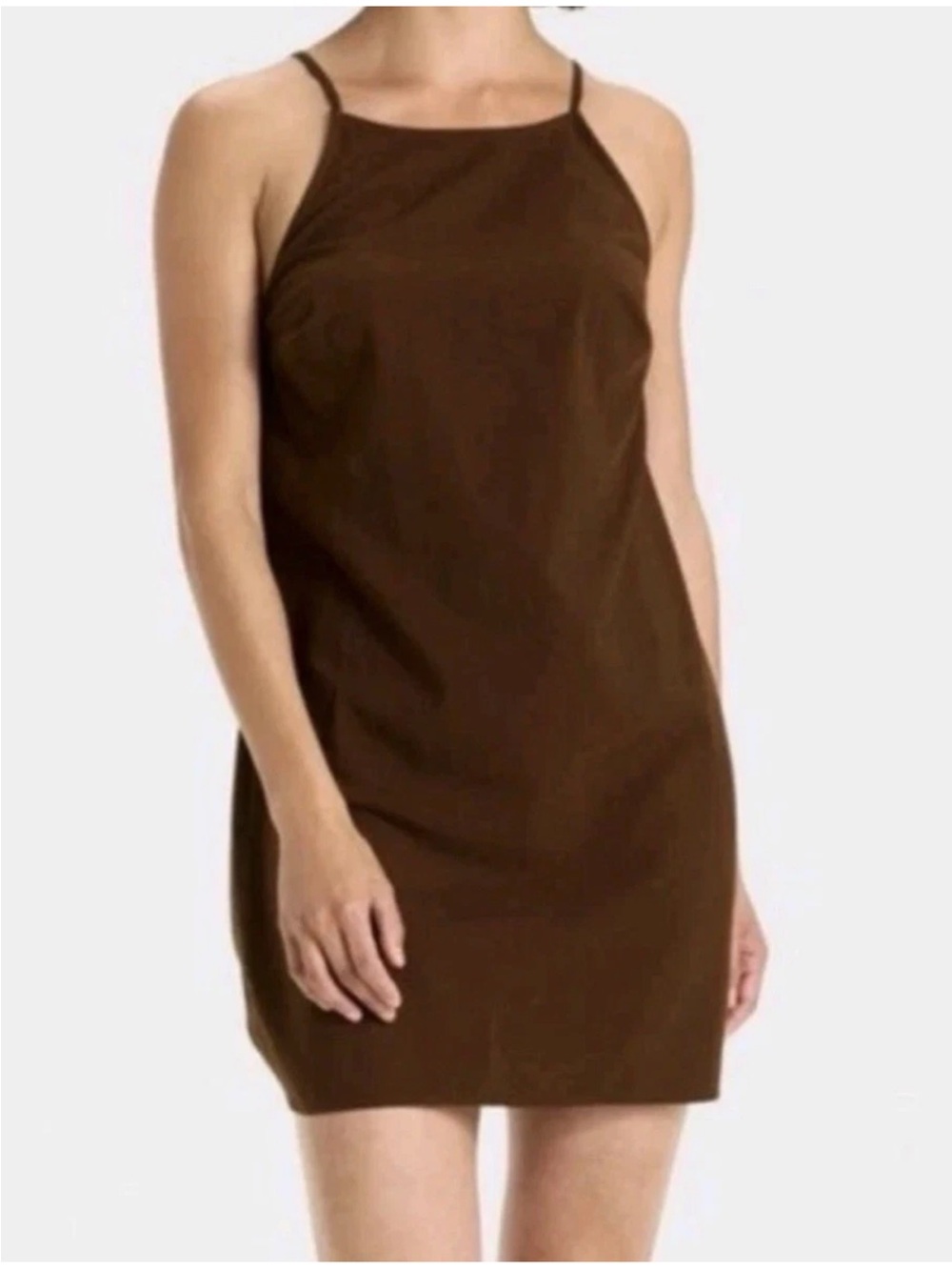 A New Day Women’s Brown Halter Mini Dress